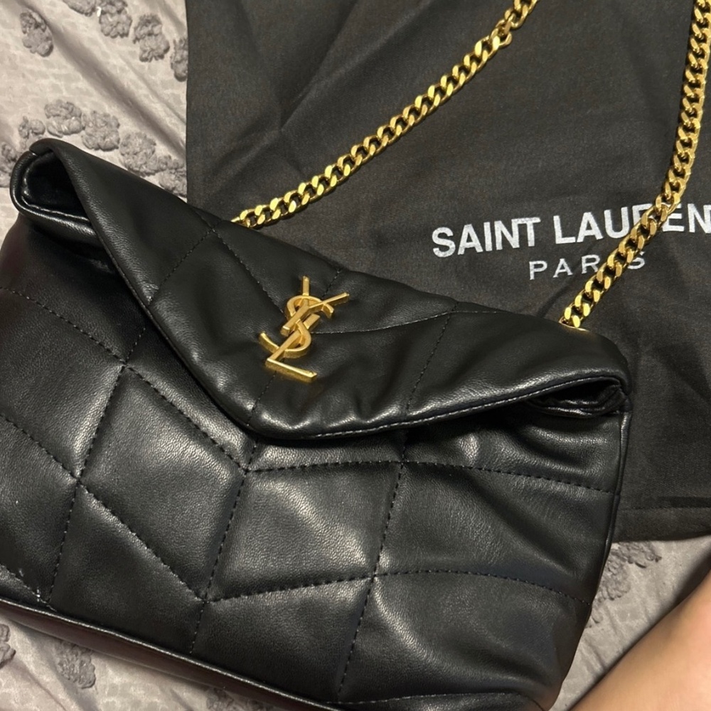 Saint Laurent Lou Puffer Toy Ysl Shoulder Bag